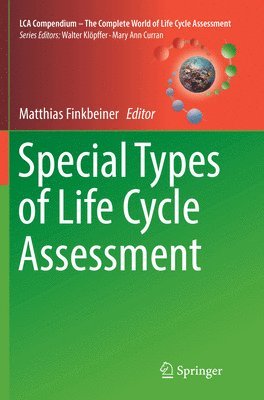 bokomslag Special Types of Life Cycle Assessment