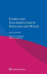 bokomslag Family and Succession Law in England and Wales