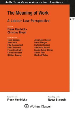 Christina Hiessl, Frank Hendrickx - Meaning of Work, Häftad