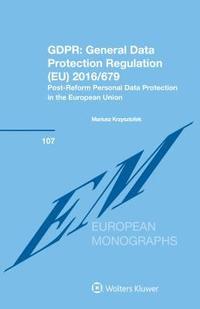 bokomslag GDPR: General Data Protection Regulation (EU) 2016/679