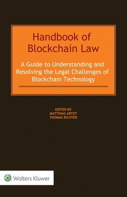 Matthias Artzt, Thomas Richter - Handbook of Blockchain Law, Inbunden