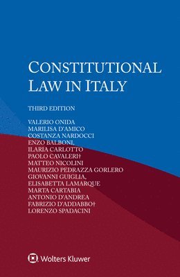 bokomslag Constitutional Law in Italy