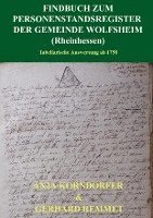 bokomslag Findbuch zum Personenstandsregister der Gemeinde Wolfsheim / Rheinhessen