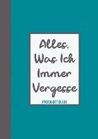 bokomslag Passwort Buch - Alles, was ich immer vergesse