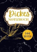 bokomslag Dickes Notizbuch A5- 500 Seiten