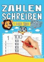 bokomslag Zahlen Schreiben Lernen - Vorschul-Übungsheft für Mädchen und Jungen mit Tier-Motiven!