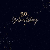 30. Geburtstag- Gästebuch Blanko