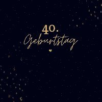 40. Geburtstag- Gästebuch Blanko