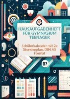 bokomslag Hausaufgabenheft: 1 Woche 2 Seiten  Schulplaner Teenager , Schülerkalender , mit 2x Stundenplan : DIN A5