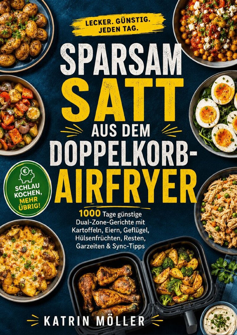 Katrin Möller - Sparsam satt aus dem Doppelkorb-Airfryer, Häftad
