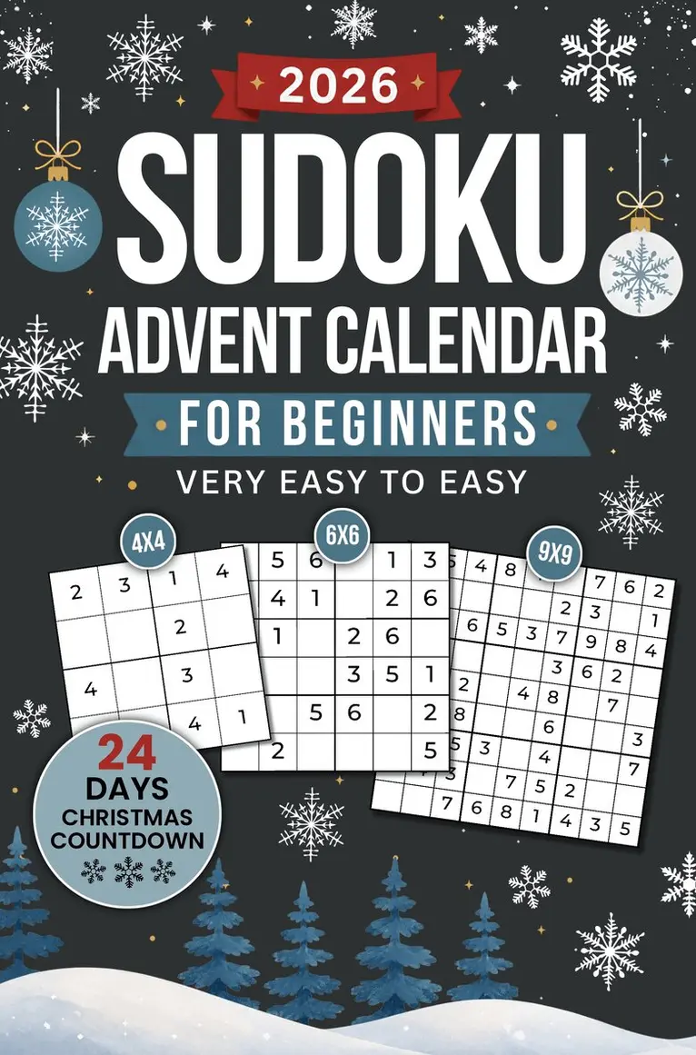 Alina Stern - Sudoku Advent Calendar for Beginners: 24-Day Christmas Countdown | 144 Puzzles from Very Easy to, Häftad. Tillgänglighet: Lägg i varukorg