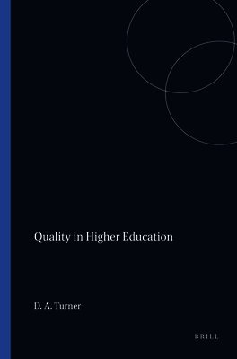 David Andrew Turner - Quality in Higher Education, Häftad