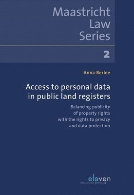 Anna Berlee - Access to Personal Data in Public Land Registers, Häftad