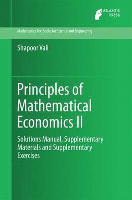 Principles of Mathematical Economics II 1