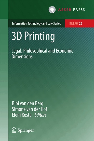 Bibi van den Berg, Simone van der Hof, Eleni Kosta - 3D Printing, Inbunden