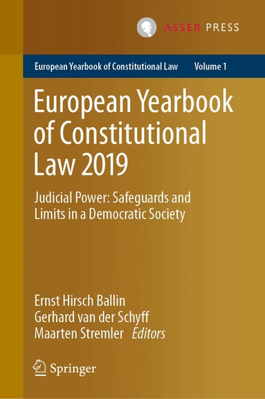 Ernst Hirsch Ballin, Gerhard van der Schyff, Maarten Stremler - European Yearbook of Constitutional Law 2019, Inbunden