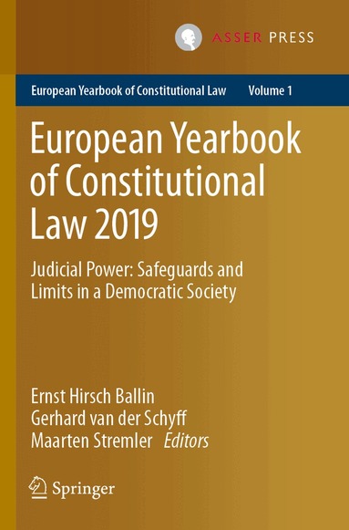Ernst Hirsch Ballin, Gerhard van der Schyff, Maarten Stremler - European Yearbook of Constitutional Law 2019, Häftad