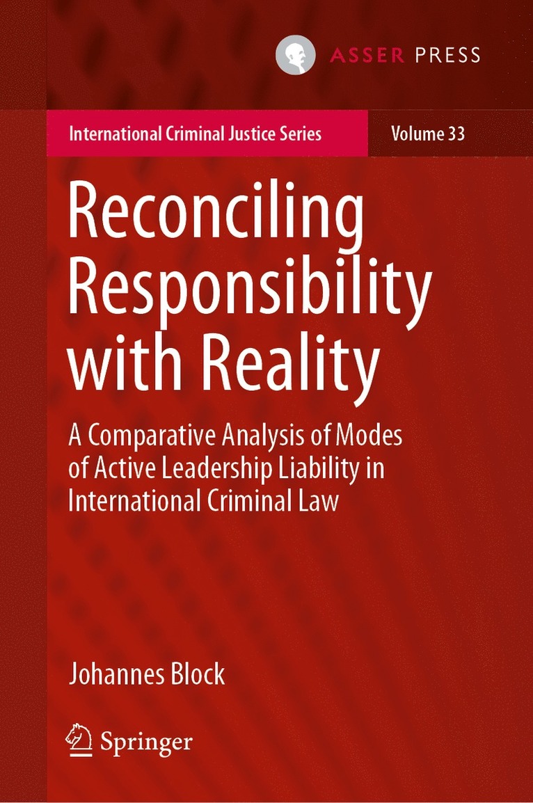Johannes Block - Reconciling Responsibility with Reality, Inbunden