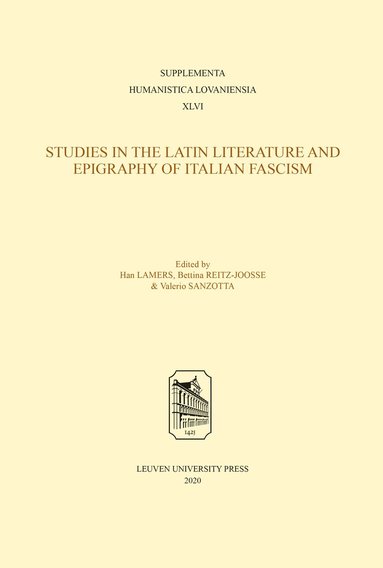 bokomslag Studies in the Latin Literature and Epigraphy in Italian Fascism