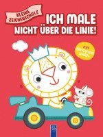 Kleine Zeichenschule - Ich male nicht über die Linie (rot) 1