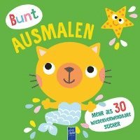 Bunt ausmalen (Cover grün / Meerkatze), Häftad