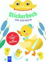 bokomslag Wackelaugen Stickerbuch zum Ausmalen (Cover Ente)