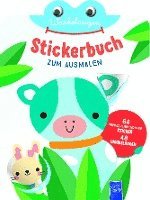 bokomslag Wackelaugen Stickerbuch zum Ausmalen (Cover Kuh)