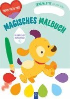 bokomslag Magisches Malbuch - Cover grün (Hund)