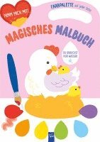 bokomslag Magisches Malbuch - Cover rosa (Huhn)