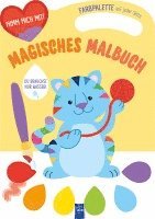 bokomslag Magisches Malbuch - Cover gelb (Katze)