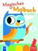 bokomslag Magisches Malbuch für unterwegs - Cover Eule