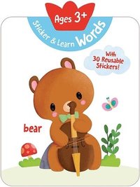 bokomslag Sticker & Learn Words (Ages 3+): With 30 Reusable Stickers