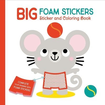 Yoyo Books - Big Foam Stickers: Sticker & Coloring Book (Mouse & Friends), Inbunden