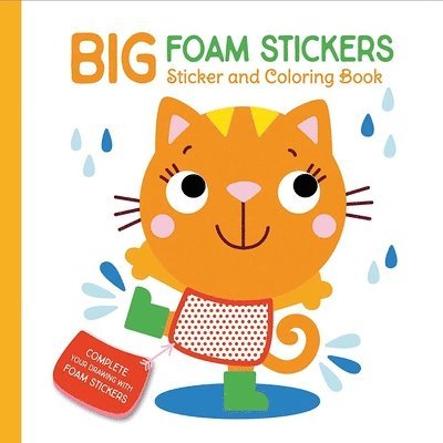 Yoyo Books - Big Foam Stickers: Sticker & Coloring Book (Cat & Friends), Inbunden