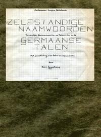 bokomslag Zelfstandige naamwoorden, persoonlijke voornaamwoorden en telwoorden in de Germaanse talen, met een inleiding over Indoeuropese talen.