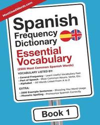 bokomslag Spanish Frequency Dictionary - Essential Vocabulary
