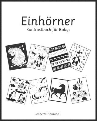 Einhoerner, Kontrastbuch fur Babys 1