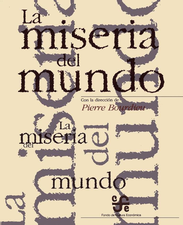 Pierre Bourdieu - miseria del mundo, Häftad