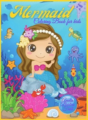 bokomslag Mermaid Coloring Book For Kids Ages 4-8