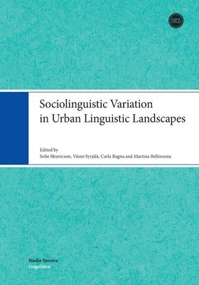 bokomslag Sociolinguistic Variation in Urban Linguistic Landscapes