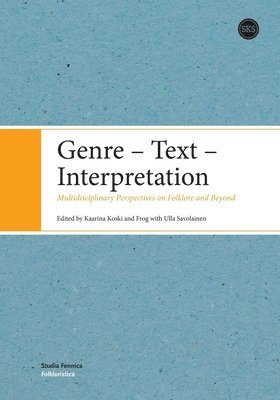 bokomslag Genre - Text - Interpretation