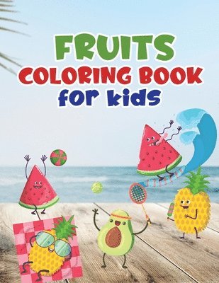 Fruits coloring book for kids 1