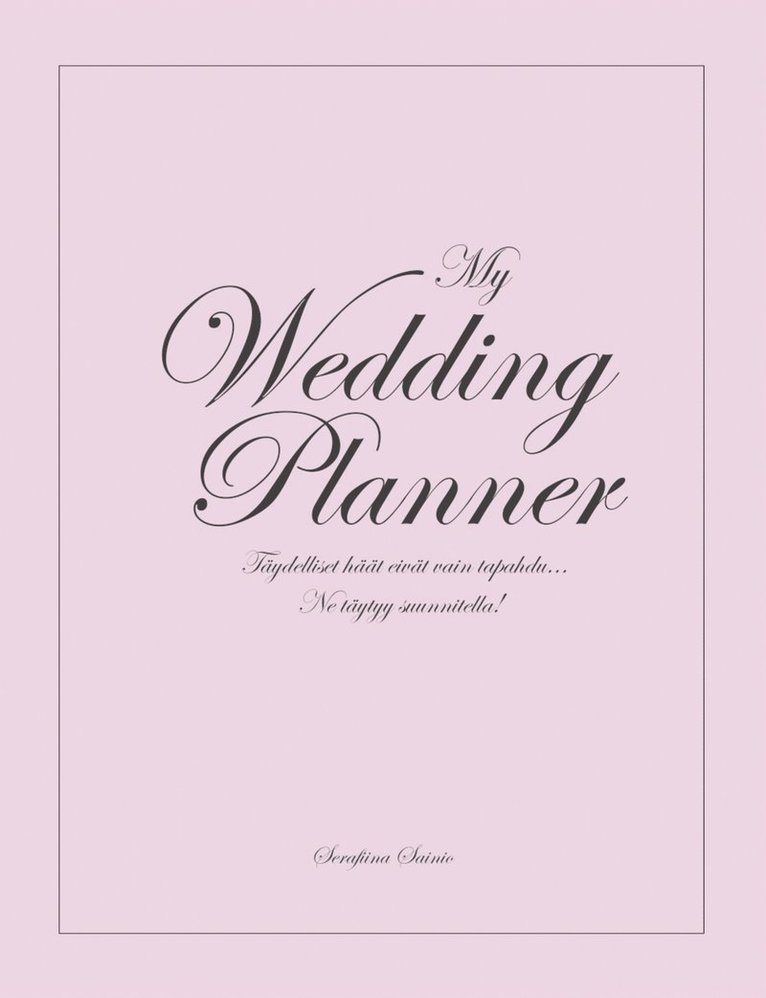 My Wedding Planner 1