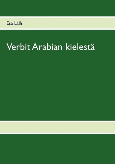 bokomslag Verbit arabian kielesta