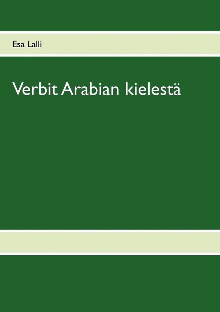 Verbit arabian kielesta 1