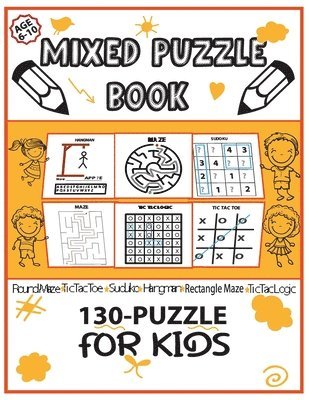 bokomslag Mixed Puzzle Book 130-Puzzle for Kids