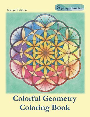 Colorful Geometry Coloring Book: Relaxing Coloring with Colored Outlines 1