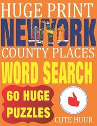bokomslag Huge Print New York County Places Word Search