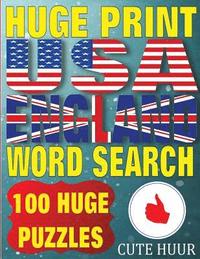 bokomslag Huge Print USA & England Word Search