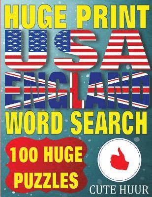 Huge Print USA & England Word Search 1